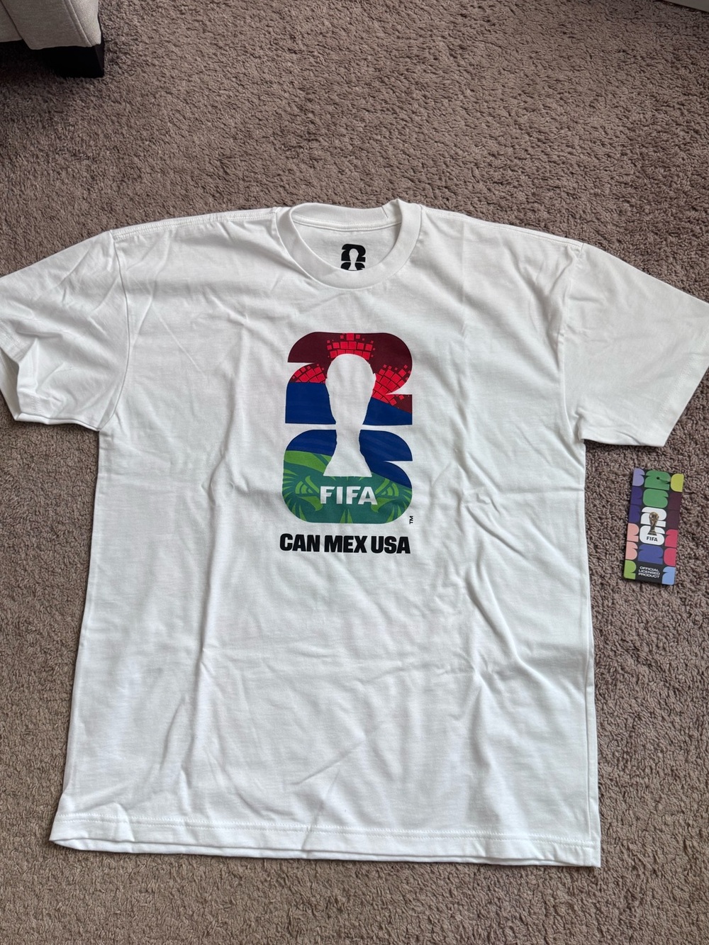 FIFA CAN MEX USA White Graphic Tee